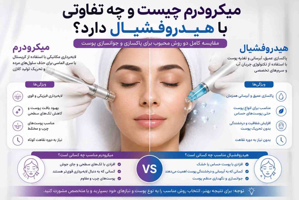 میکرودرم چیست و چه تفاوتی با هیدروفشیال دارد؟